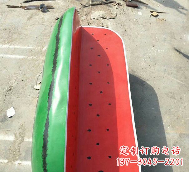 玻璃钢仿真西瓜座椅
