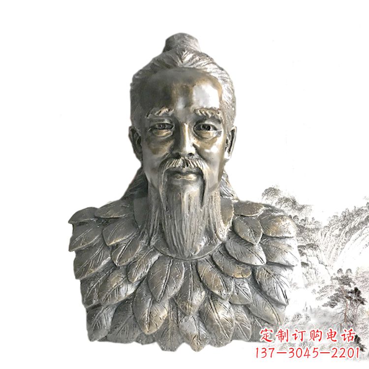 玻璃钢伏羲头像