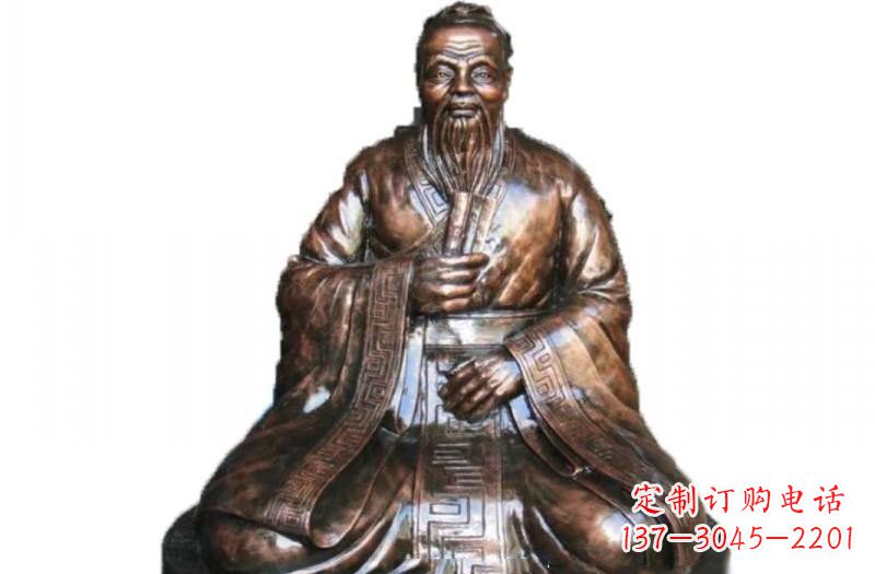 玻璃钢雕刻的伟大孔子 玻璃钢雕刻的伟大孔子