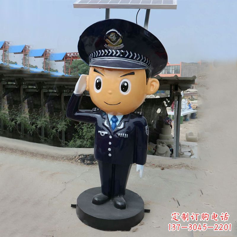 警察雕塑守护社会和谐 警察雕塑守护社会和谐