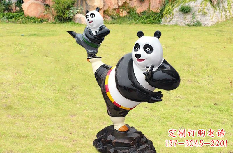 玻璃钢卡通功夫熊猫