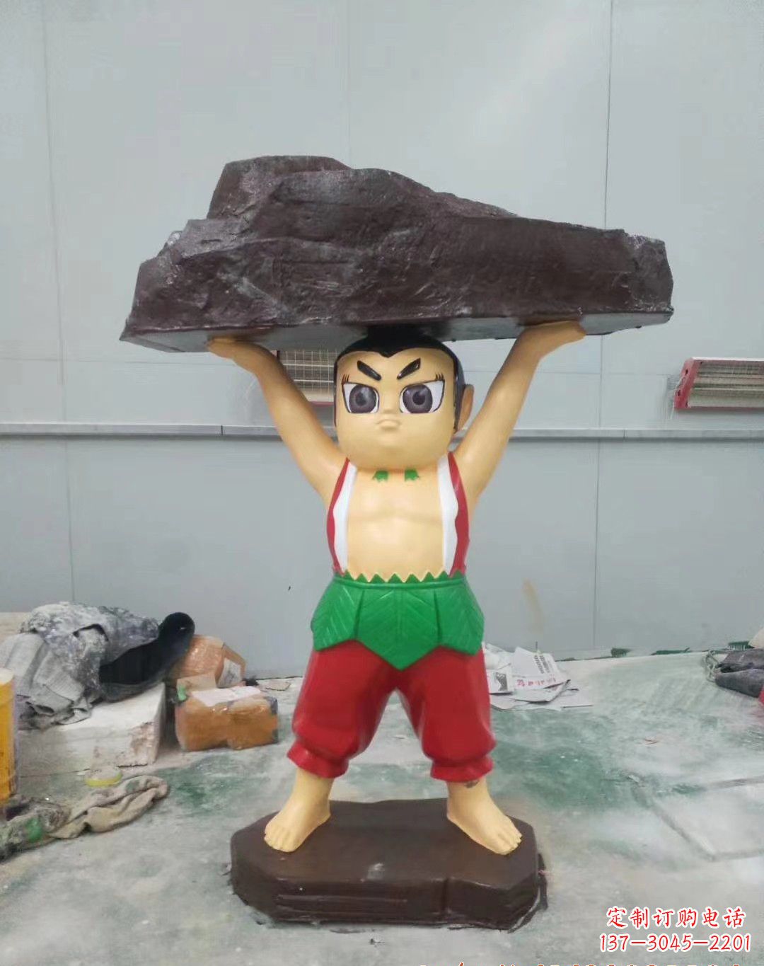 玻璃钢卡通葫芦娃雕塑