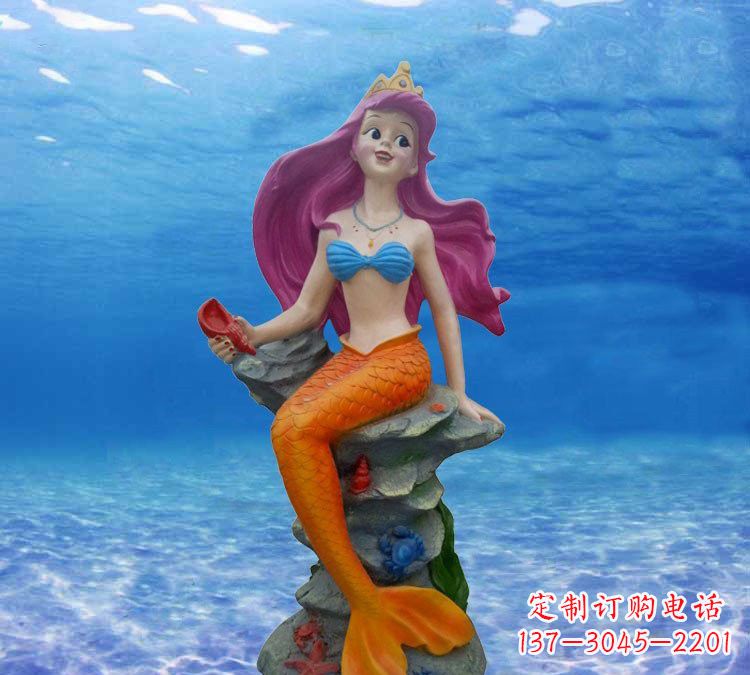 玻璃钢卡通美人鱼