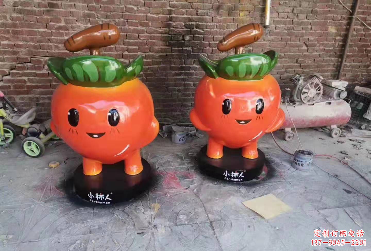 玻璃钢卡通南瓜雕塑蔬菜摆件