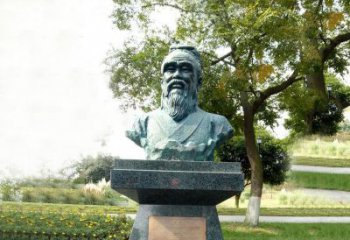 扁鹊石雕头像中国古代医学传奇