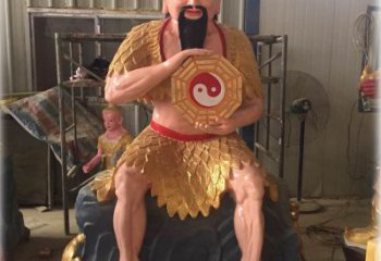 伏羲玻璃钢彩绘神像