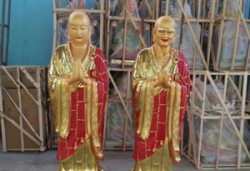 玻璃钢仿铜佛像雕塑给寺庙景观增添神秘韵味