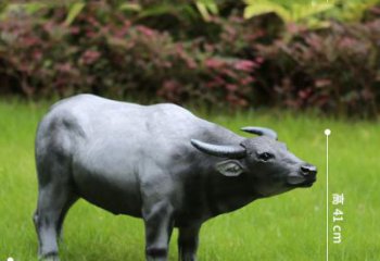 玻璃钢仿真水牛雕塑——点缀公园草坪