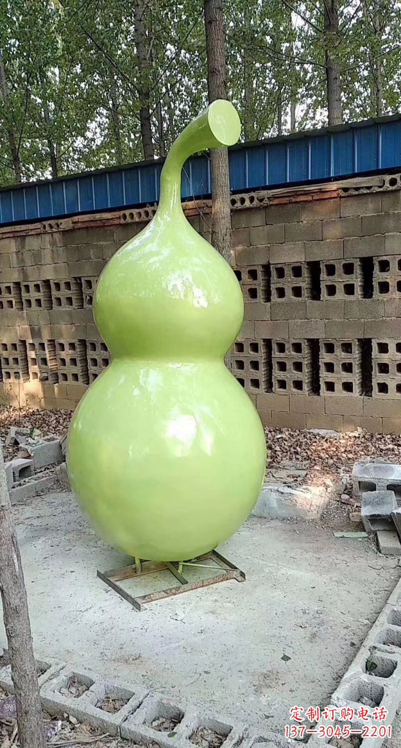 玻璃钢烤漆园林葫芦雕塑