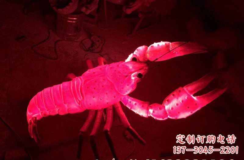 玻璃钢龙虾雕塑