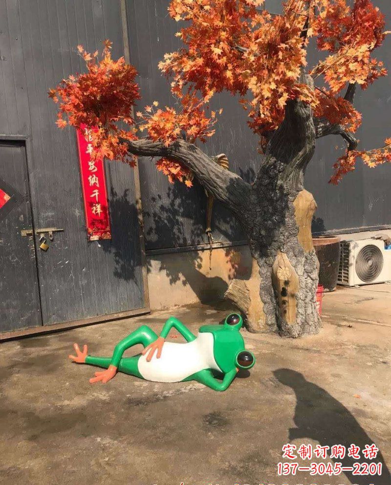 精美玻璃钢青蛙雕塑 精美玻璃钢青蛙雕塑