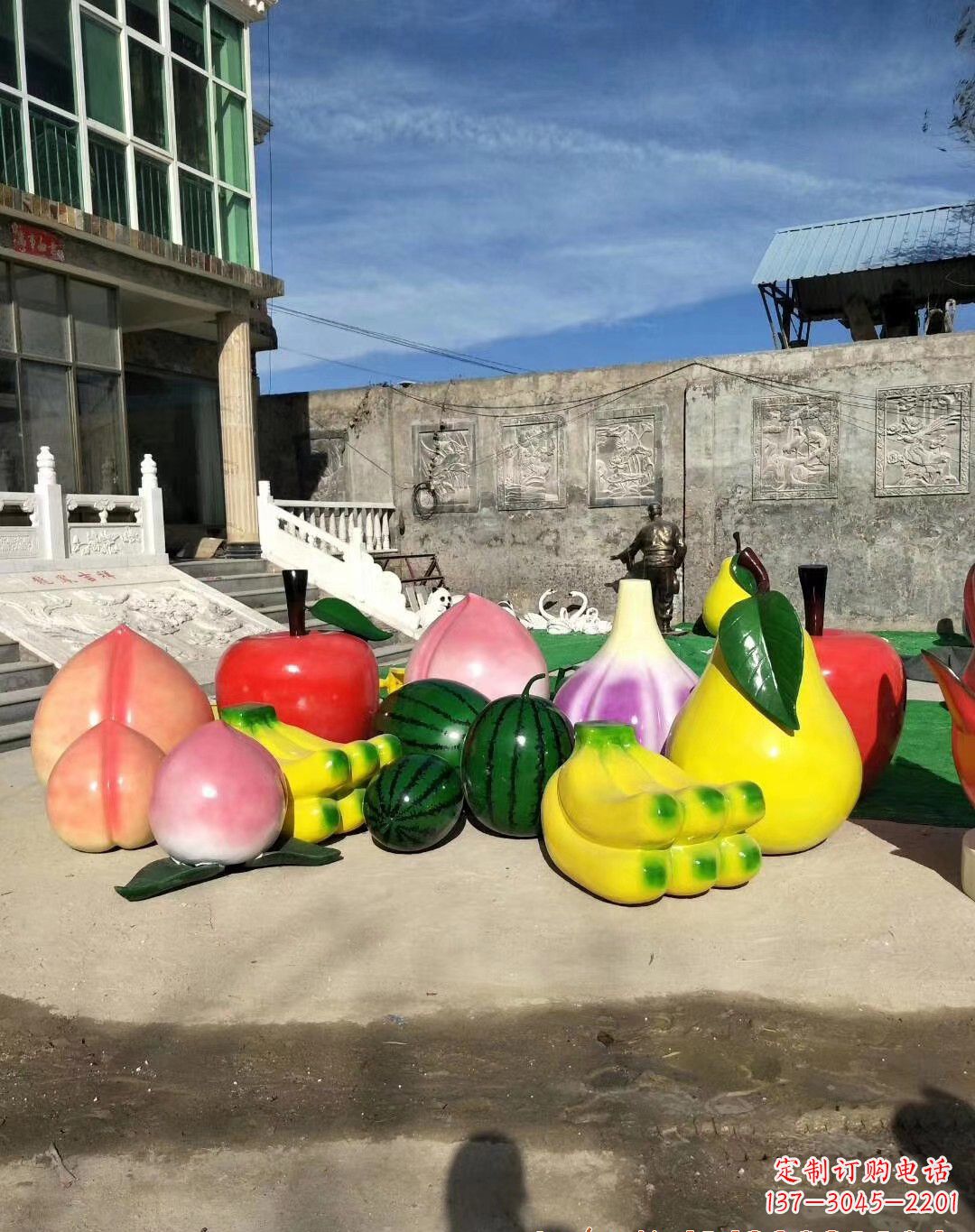 玻璃钢水果景观雕塑