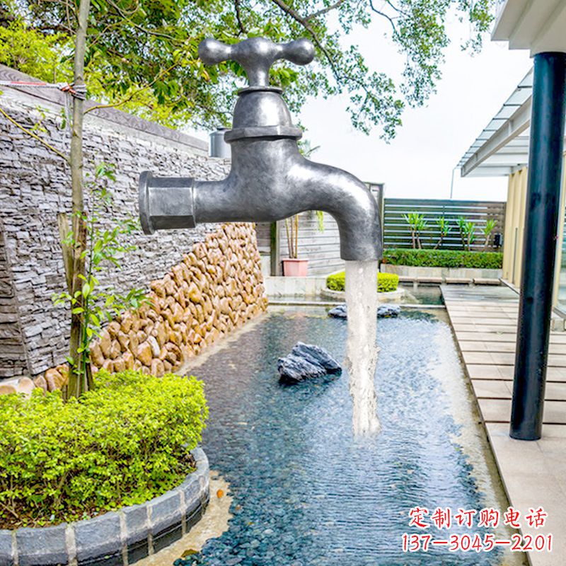 玻璃钢水龙头喷泉