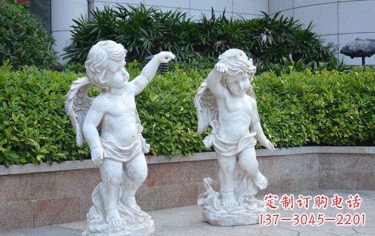 玻璃钢小天使雕塑 西方人物雕塑