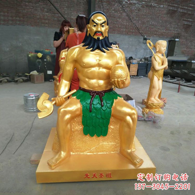 炎帝雕塑:玻璃钢彩绘的神话传说 炎帝雕塑:玻璃钢彩绘的神话传说