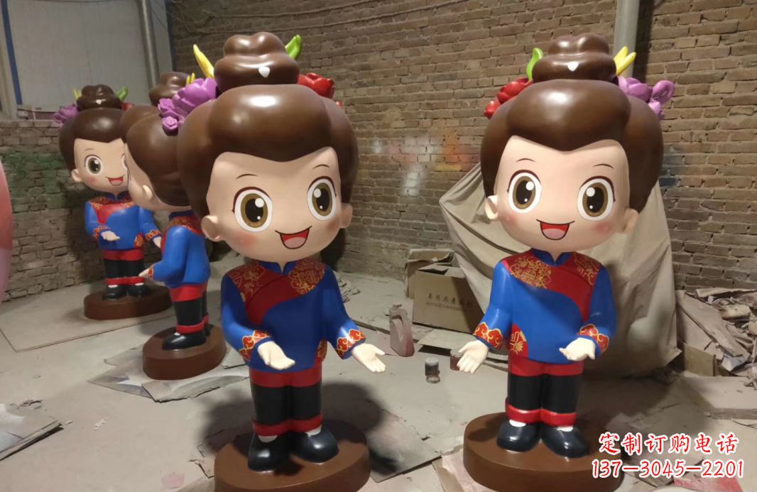 玻璃钢艺术彩绘卡通人物雕塑