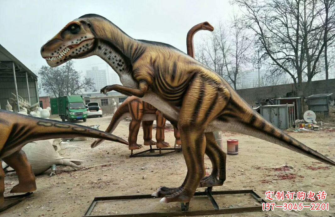 玻璃钢艺术仿真恐龙雕塑