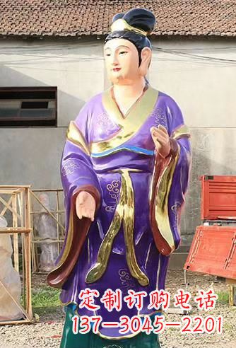 玻璃钢宗教庙宇彩绘八仙神像