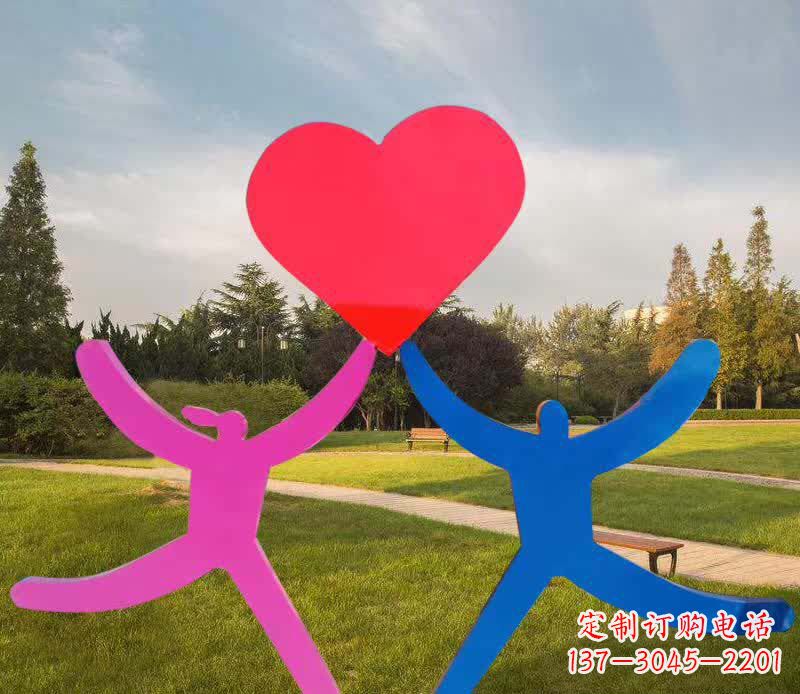 不锈钢爱情人物雕塑