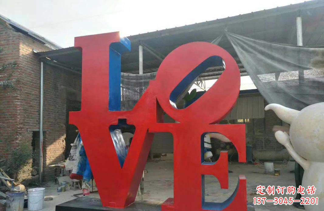 不锈钢爱情公园景观雕塑