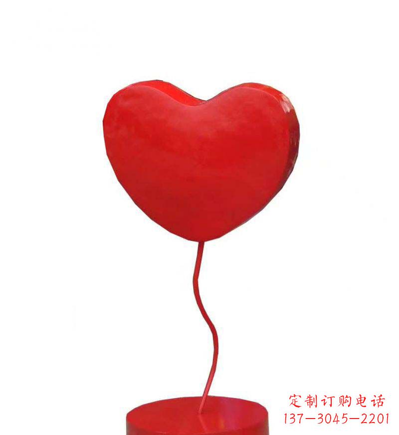不锈钢爱心造型雕塑
