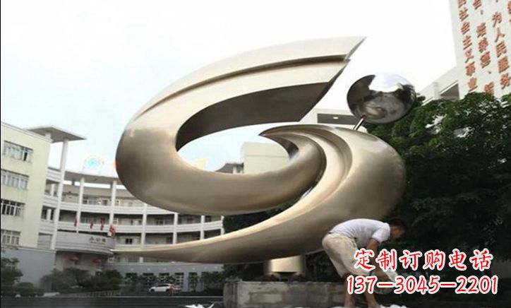 不锈钢翱翔广场景观雕塑