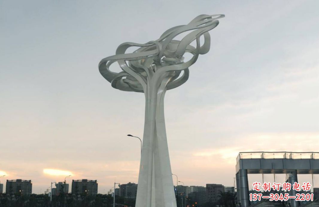 不锈钢标志城市景观雕塑