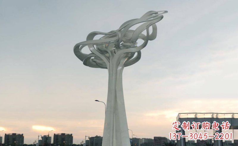 不锈钢标志雕塑