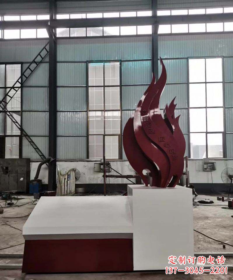 不锈钢标志党建雕塑
