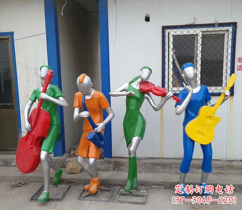 不锈钢彩绘音乐人物