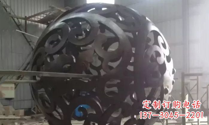 不锈钢彩球花球雕塑