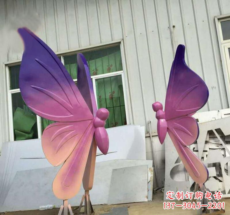 不锈钢/彩色/动物/蝴蝶-不锈钢彩色动物蝴蝶雕塑 不锈钢/彩色/动物/蝴蝶-不锈钢彩色动物蝴蝶雕塑