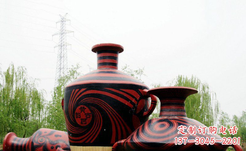花盆雕塑 - 不锈钢/彩色/花盆 花盆雕塑 - 不锈钢/彩色/花盆