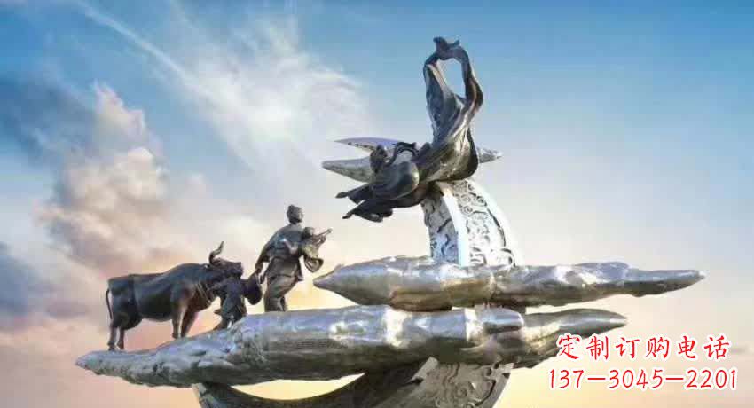 典故雕塑 - 不锈钢/嫦娥奔月/典故 典故雕塑 - 不锈钢/嫦娥奔月/典故