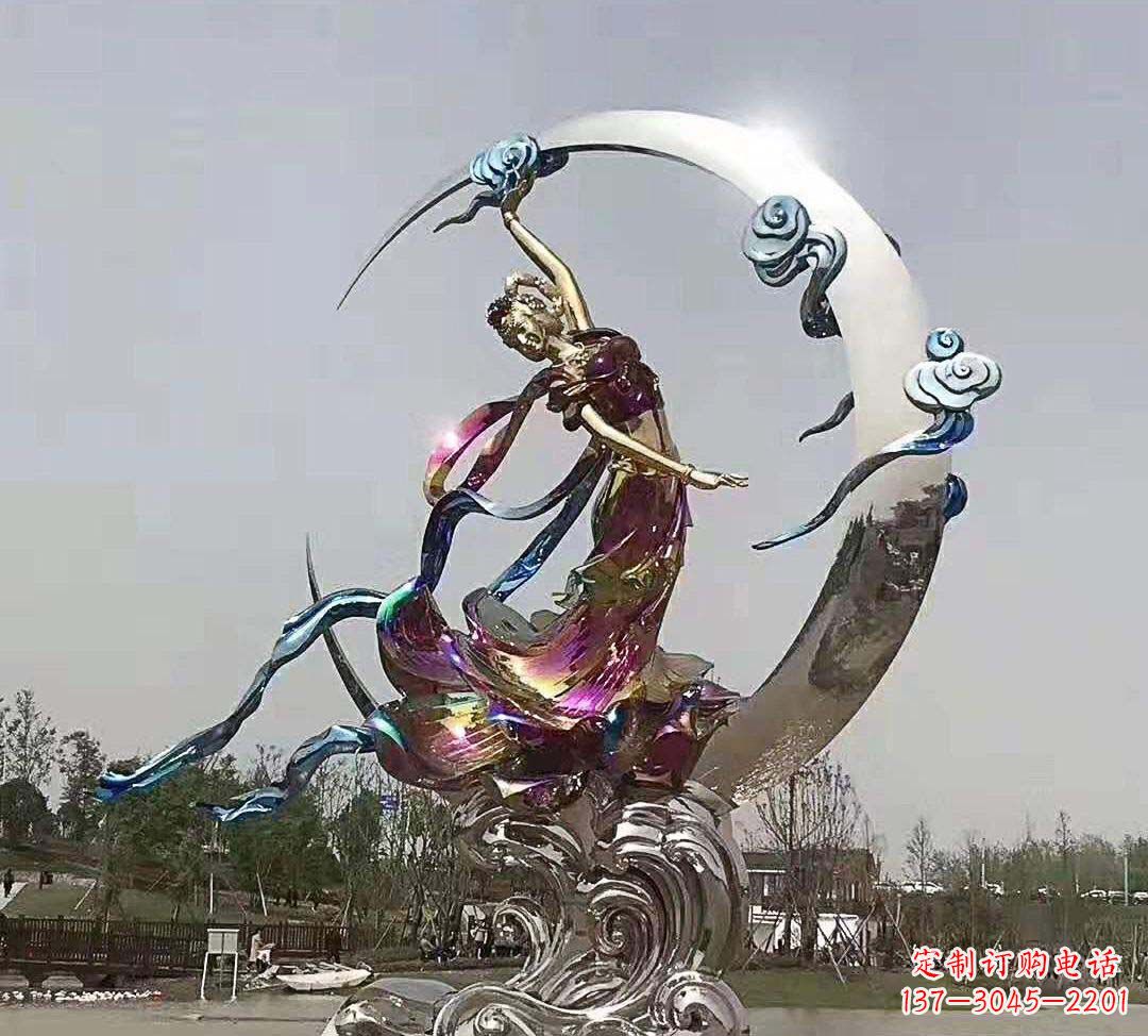 不锈钢/嫦娥奔月/造型-不锈钢嫦娥奔月造型雕塑 不锈钢/嫦娥奔月/造型-不锈钢嫦娥奔月造型雕塑
