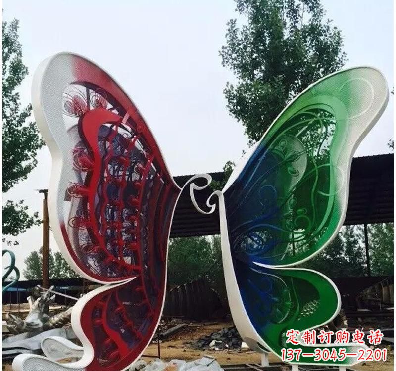 不锈钢/城市/彩色/蝴蝶-不锈钢城市彩色蝴蝶雕塑 不锈钢/城市/彩色/蝴蝶-不锈钢城市彩色蝴蝶雕塑