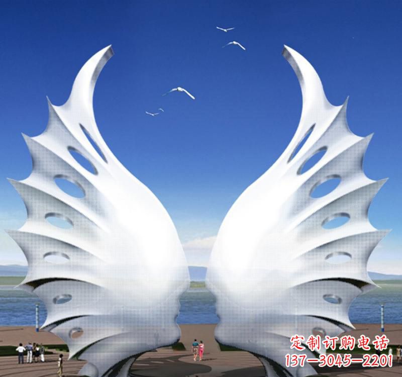 不锈钢城市抽象大型雕塑