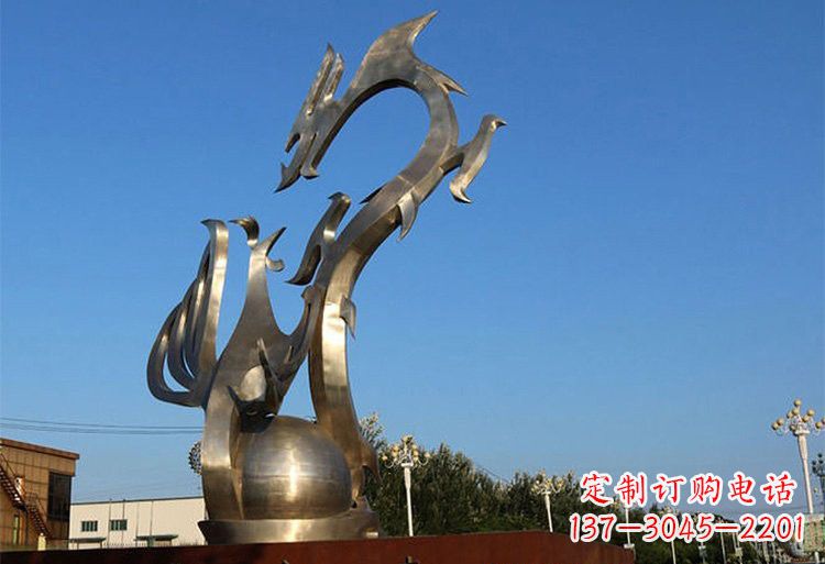 龙凤雕塑 - 不锈钢/城市/抽象/龙凤 龙凤雕塑 - 不锈钢/城市/抽象/龙凤