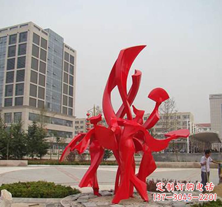 不锈钢城市抽象人物雕塑