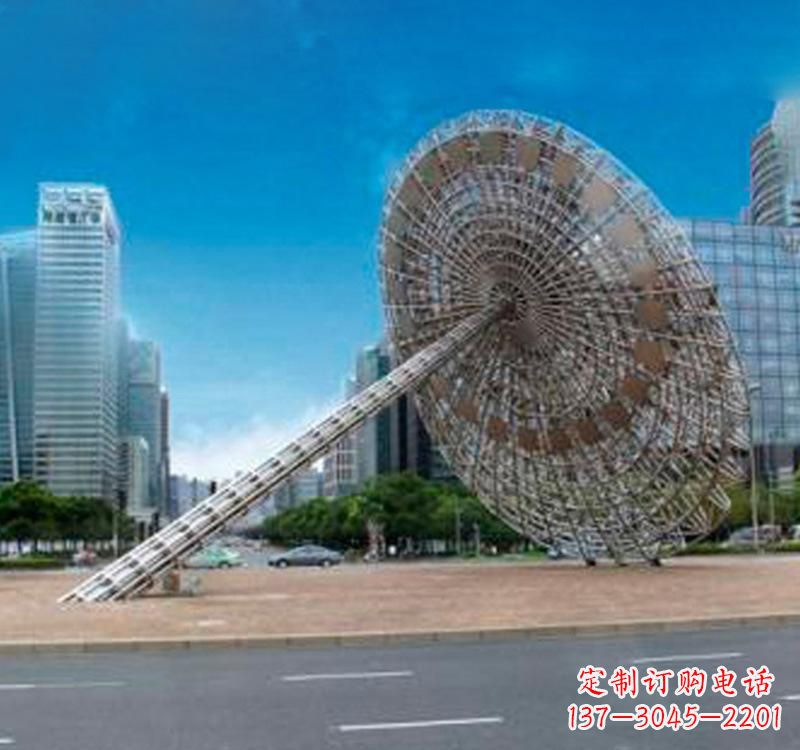 不锈钢城市抽象艺术雕塑