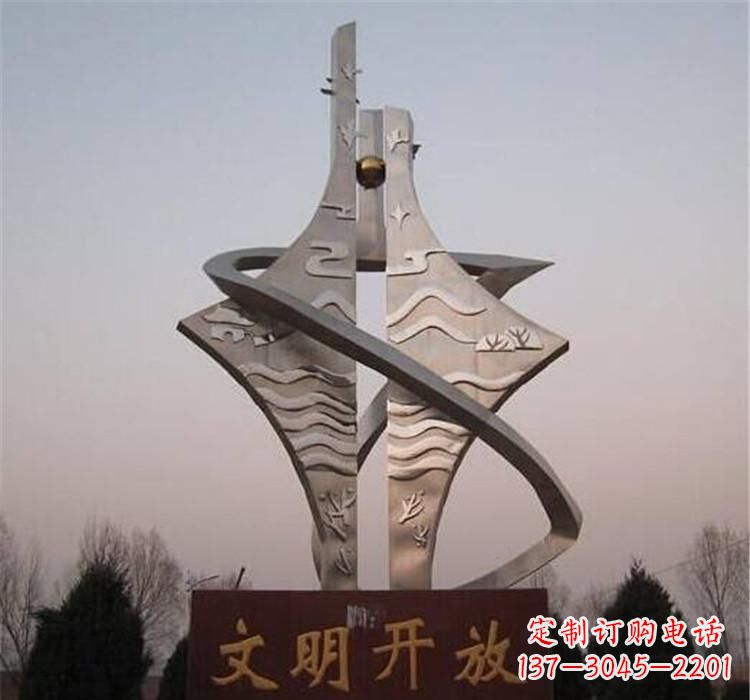 不锈钢城市大型景观标志雕塑