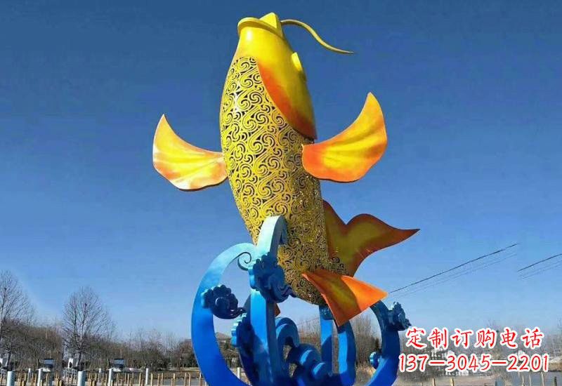 鲤鱼雕塑 - 不锈钢/城市/大型/鲤鱼 鲤鱼雕塑 - 不锈钢/城市/大型/鲤鱼