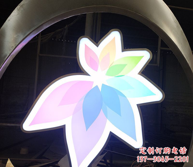 不锈钢城市灯光雕塑 (2)