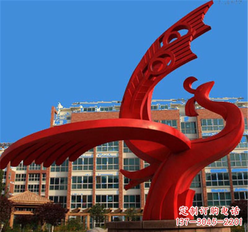 不锈钢城市凤凰 雕塑