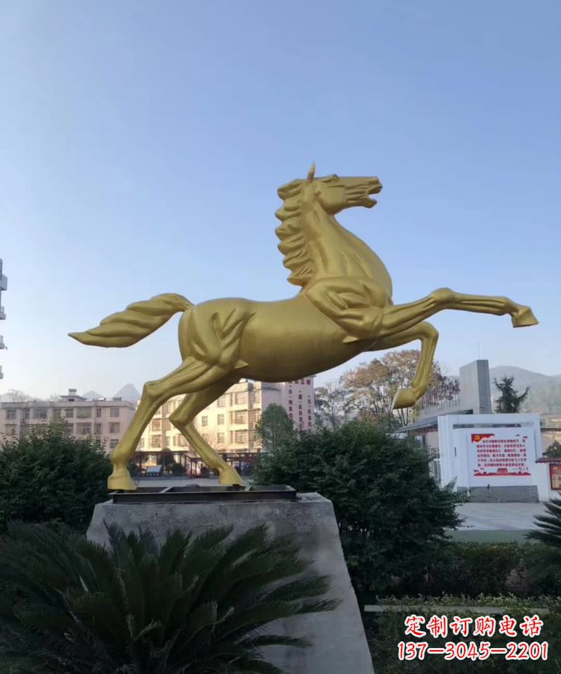 不锈钢城市广场飞马雕塑