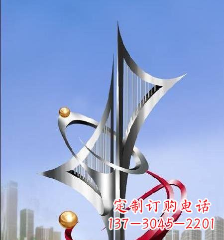 不锈钢城市和谐雕塑设计图