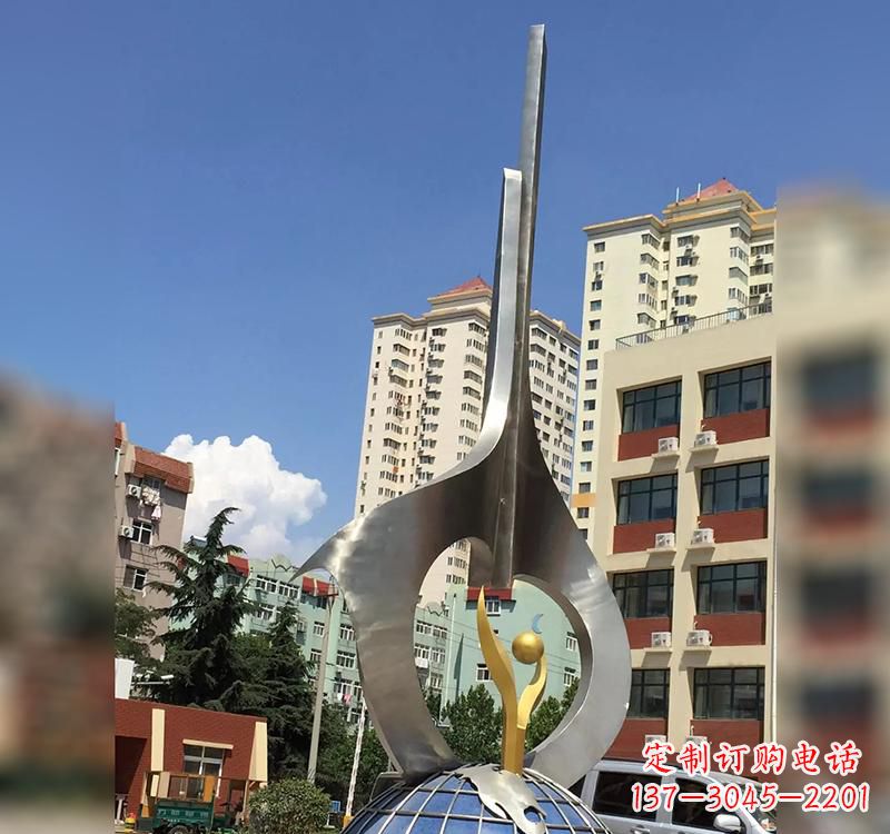 不锈钢城市景观崛起雕塑