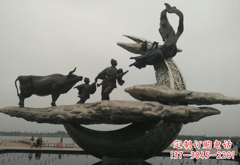 不锈钢/城市/牛郎织女-不锈钢城市牛郎织女雕塑 不锈钢/城市/牛郎织女-不锈钢城市牛郎织女雕塑