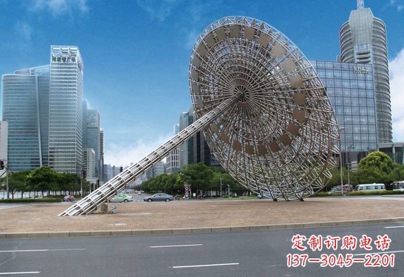 日晷雕塑 - 不锈钢/城市/日晷/景观 日晷雕塑 - 不锈钢/城市/日晷/景观