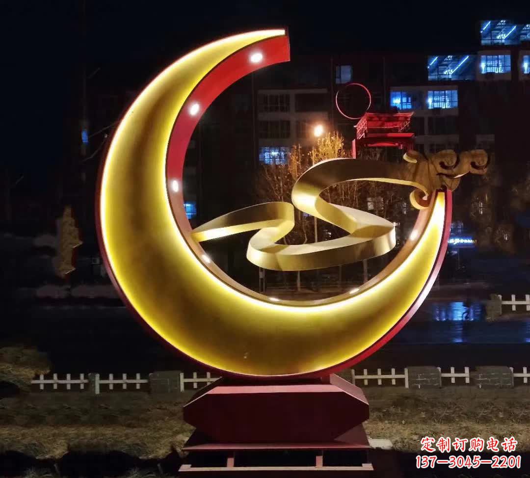 月亮雕塑 - 不锈钢/城市/月亮 月亮雕塑 - 不锈钢/城市/月亮